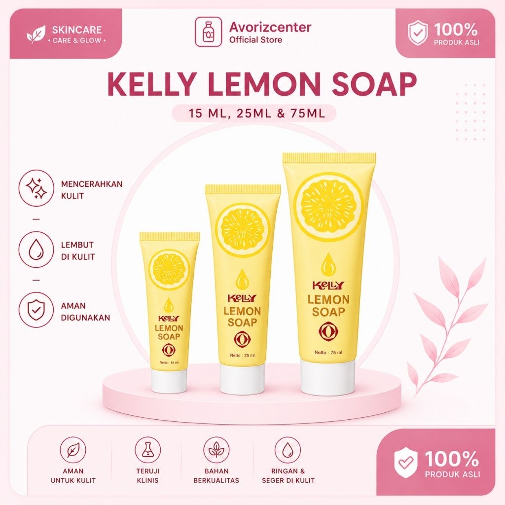 Kelly lemon soap/ kelly sabun wajah
