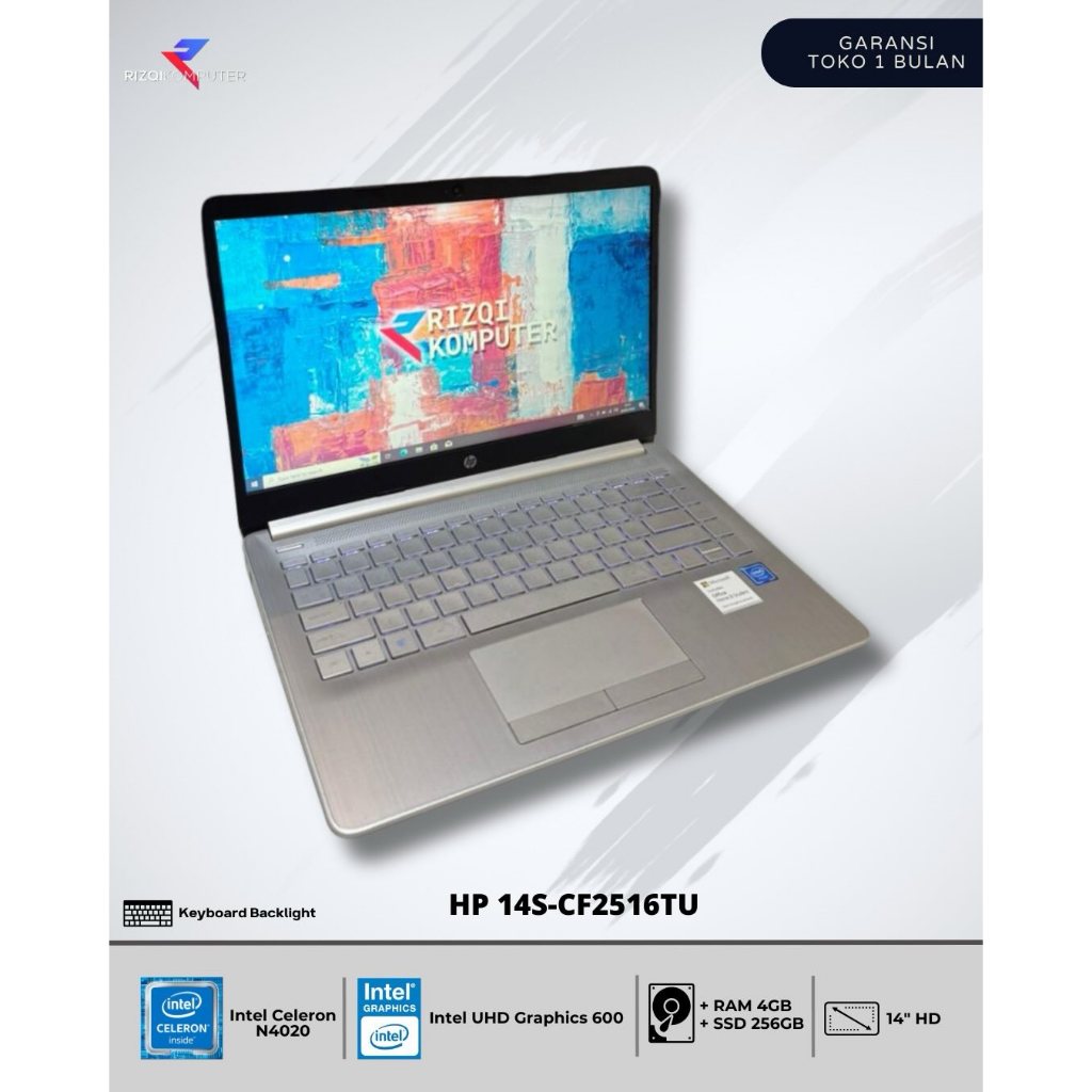HP 14S-CF2516TU  Intel Celeron N4020 RAM 4GB SSD 256GB bangh