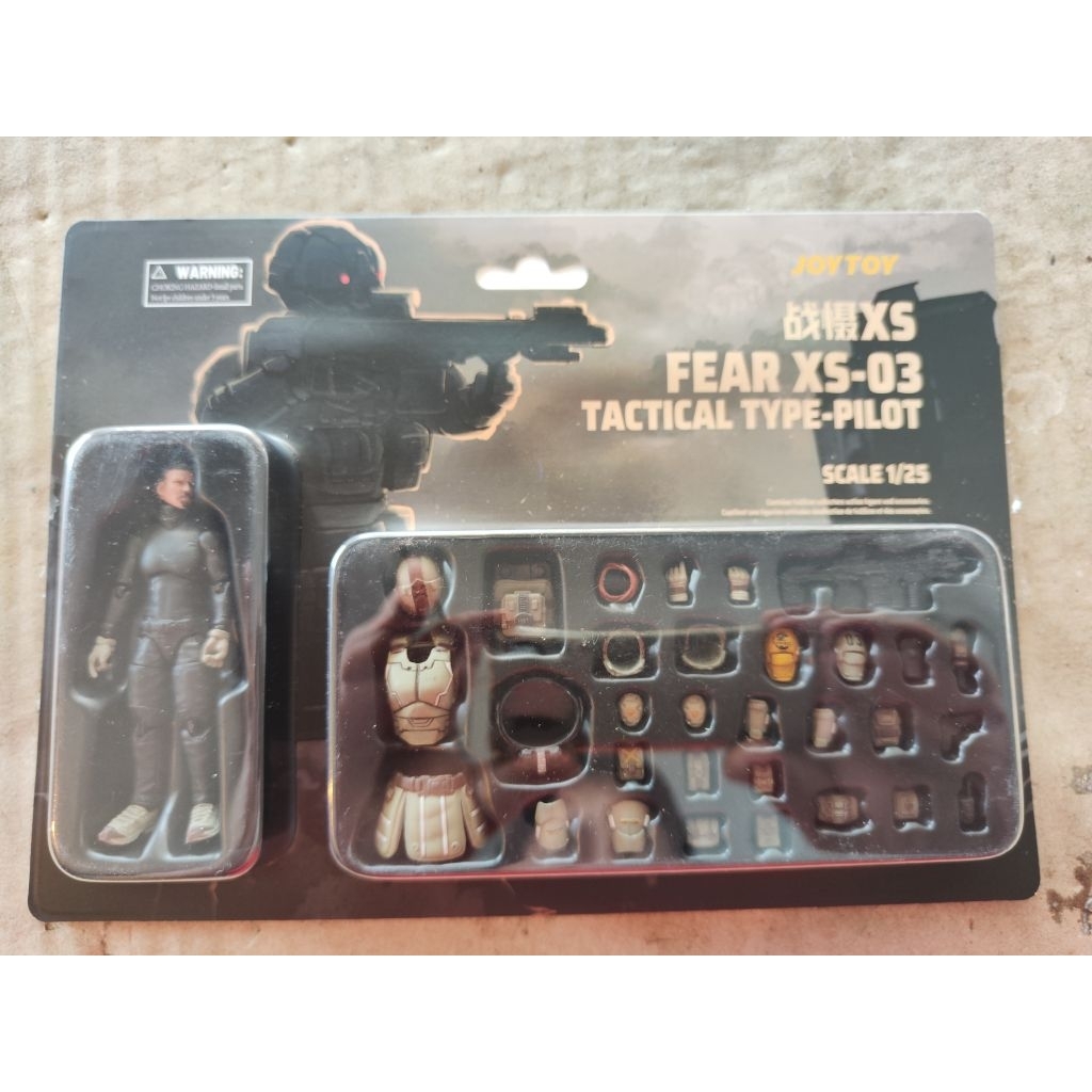 joytoy joy toy skala 1/25 fear xs-03 tactical type pilot action figure tentara