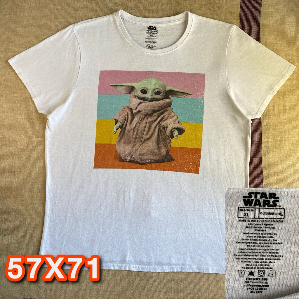 Kaos Vintage Karakter starwars Size XL Pria Wanita Second Original