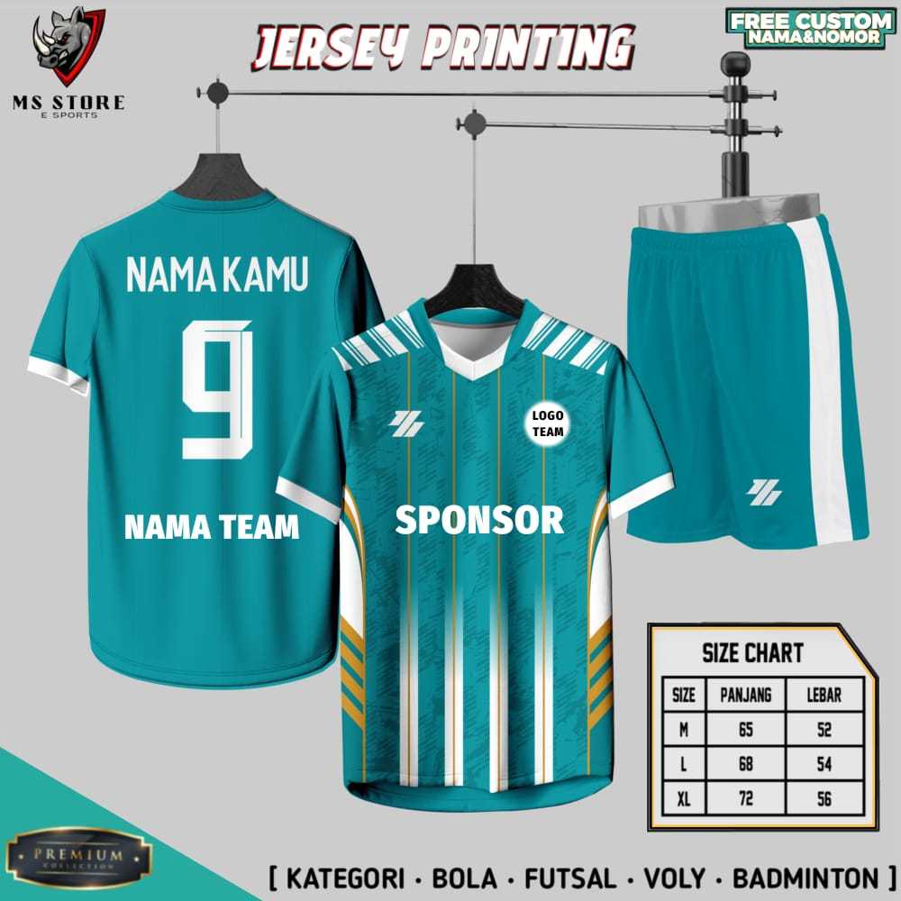 JERSEY BAJU BOLA 18 PCS GRATIS SABLON NAMA NOMOR PUNGGUNG PRIA WANITA DEWASA SET BAJU CELANA