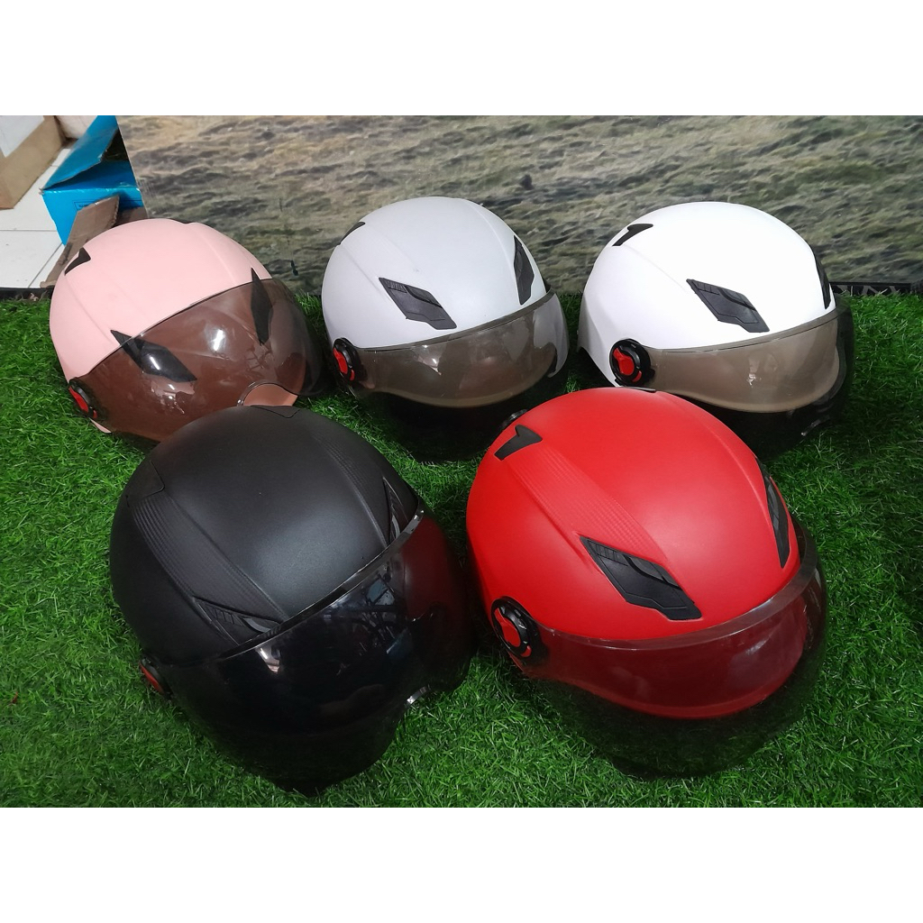 HELM / HELMET SEPEDA LISTRIK EXOTIC dengan VISOR