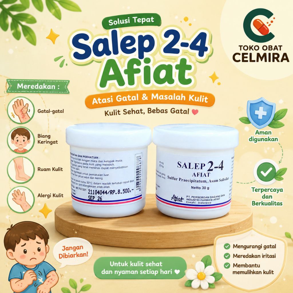 Salep 2-4 / salep 24 Obat Gatal Eksim Jamur Kudis Kurap Scabies