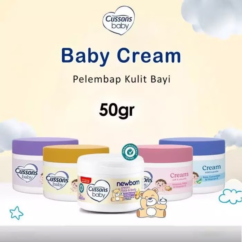 Cussons Baby Cream 50gr - Krim Bayi - Krim perawatan bayi - Pelembab Kulit Bayi