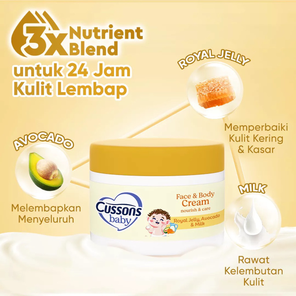 Cussons Baby Cream 50gr - Krim Bayi - Krim perawatan bayi - Pelembab Kulit Bayi