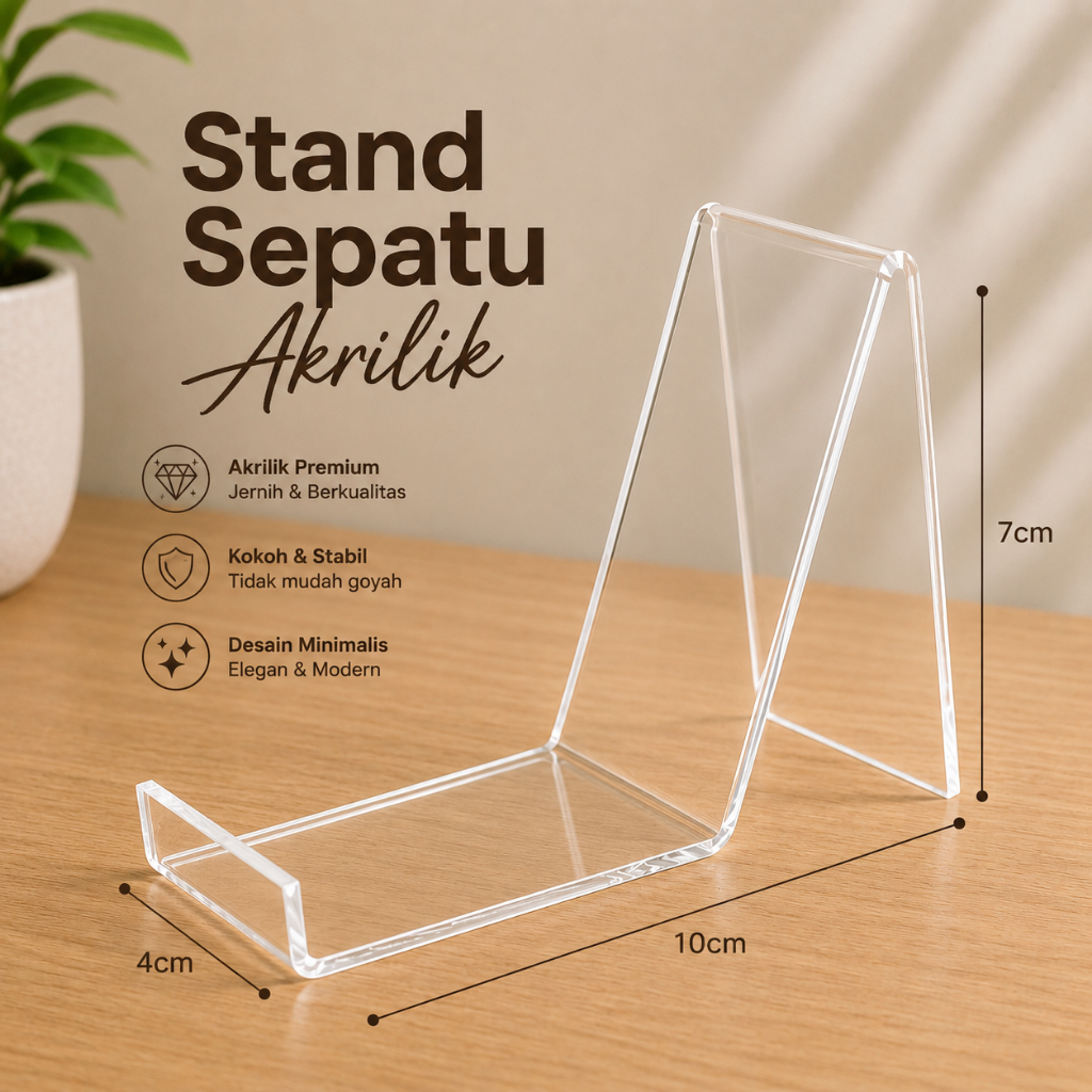 Stand Sepatu Akrilik
