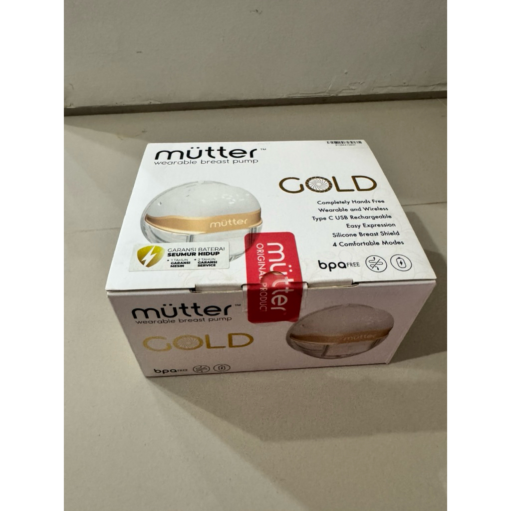 (PRELOVED) Mutter Gold Wearable Breast Pump