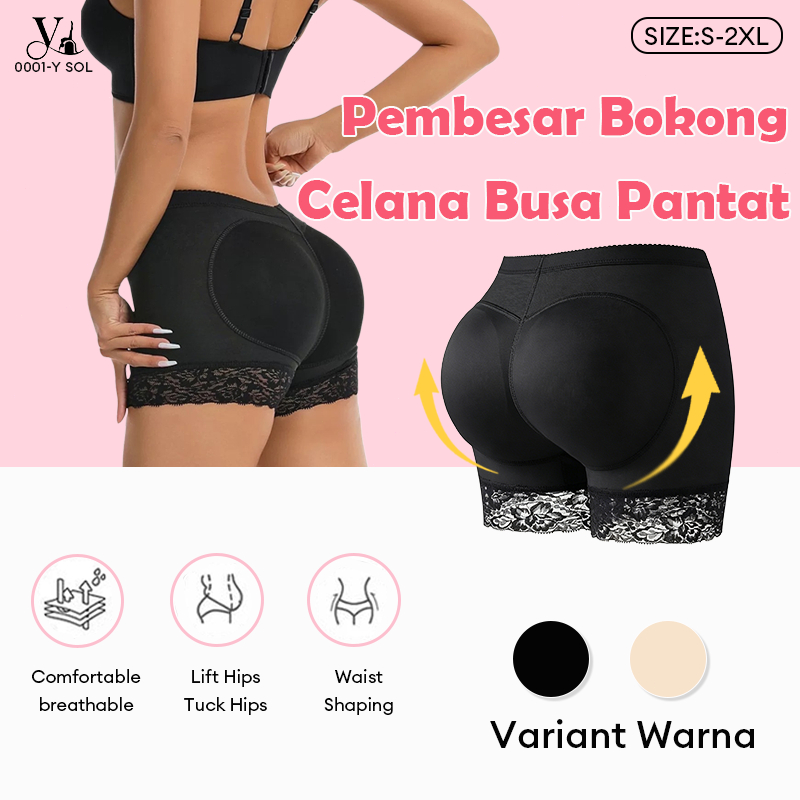 Celana dalam Pengangkat Pantat Seksi Celana Busa Pantat Pembesar Bokong CD Busa Pantat Palsu Fake As