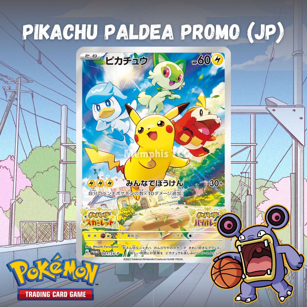Pikachu (Paldea) 001/Sv-P Promo Card - Kartu Pokemon TCG Original (JP)