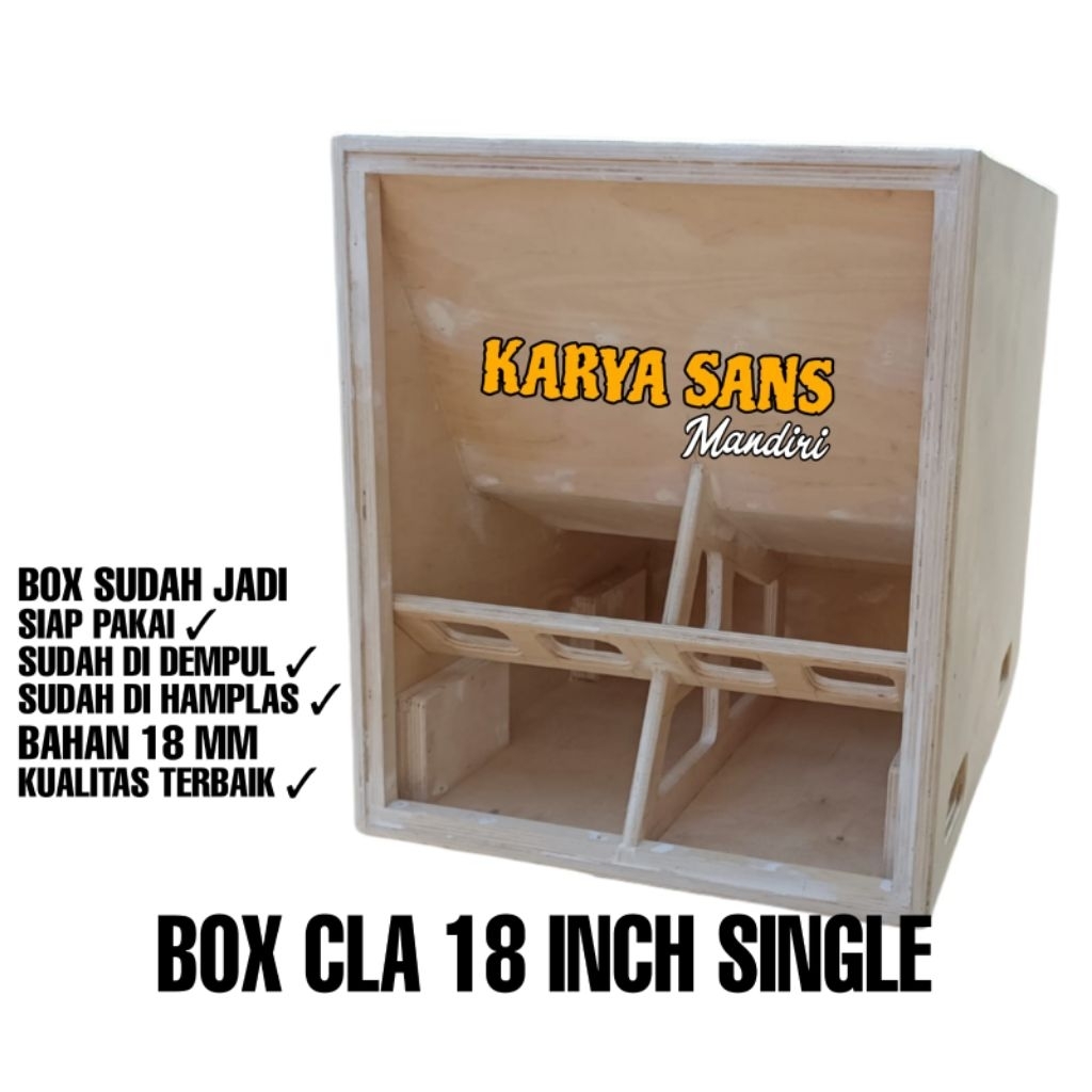 Box speaker cla 18 inch single mentahan