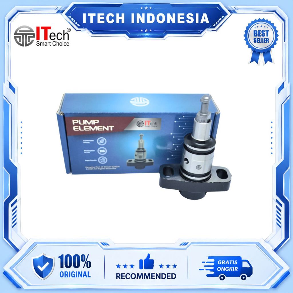 Plunger Mitsubishi Fuso Ganjo Orange PS220 6410 Asli ITech - Element Injection Pump Plunyer Blok Bos