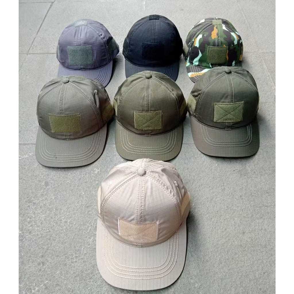 Topi Tactical / Topi Pria Distro Baseball Polos Tactical Velcro Pria Wanita Cowok Kekinian Original 