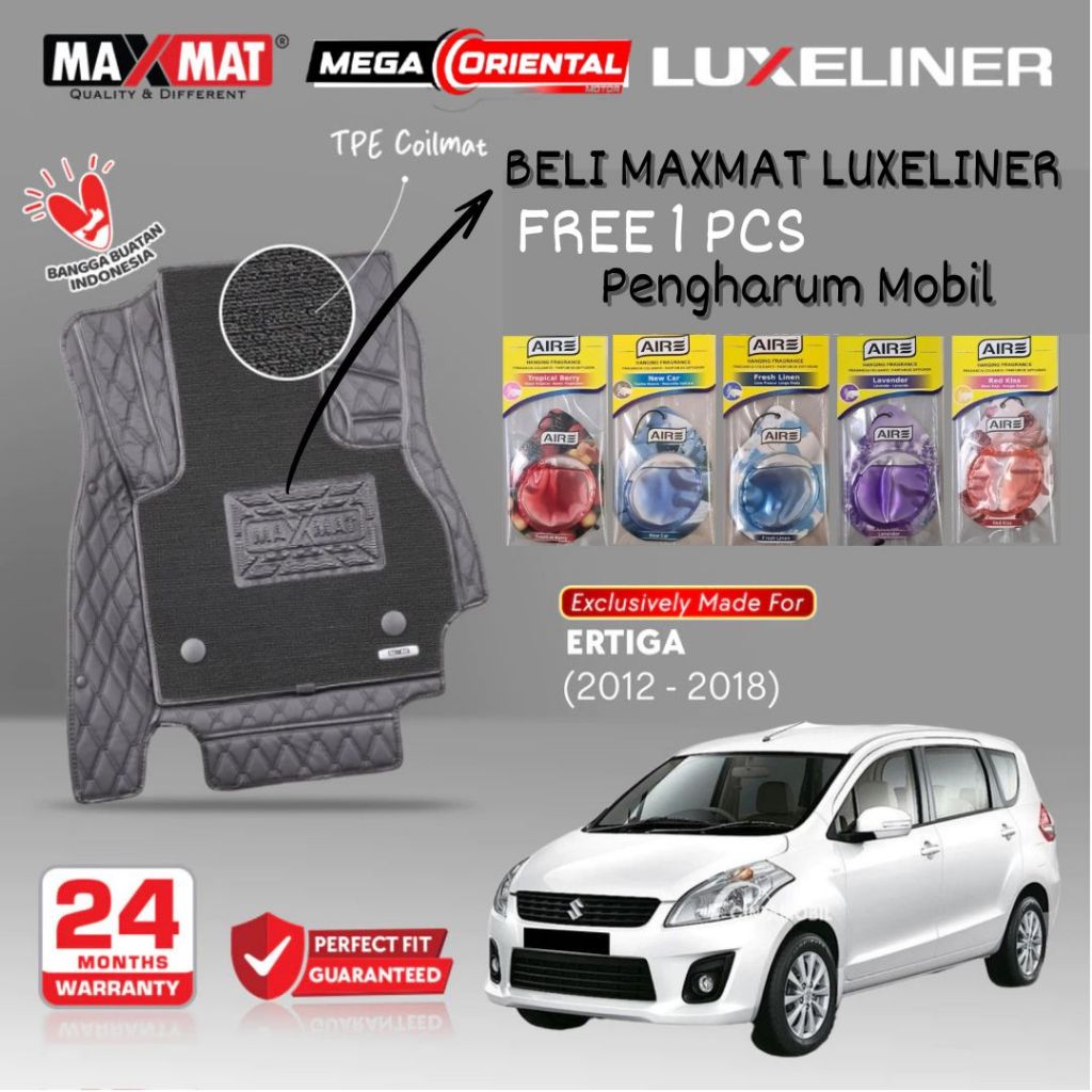 Maxmat Karpet Mobil Ertiga 2013-2017  Karpet 7D Maxmat Luxeliner Suzuki Ertiga - Karpet Dasar Mobil