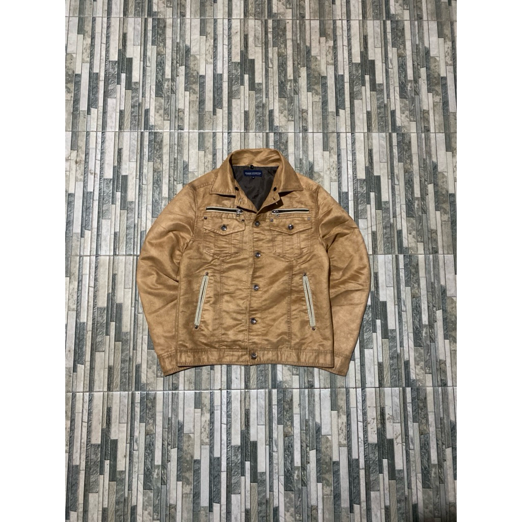Trucker jacket Splendid Satisfaction bahan suede