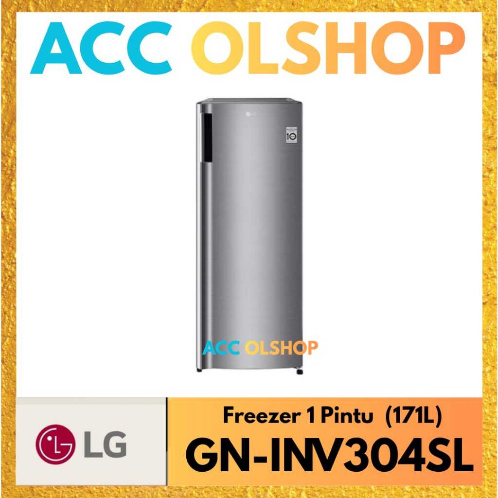 KULKAS FREEZER LG 6 RAK 1 PINTU GN-INV304SL KULKAS FREEZER 6RAK LG GN 304SL