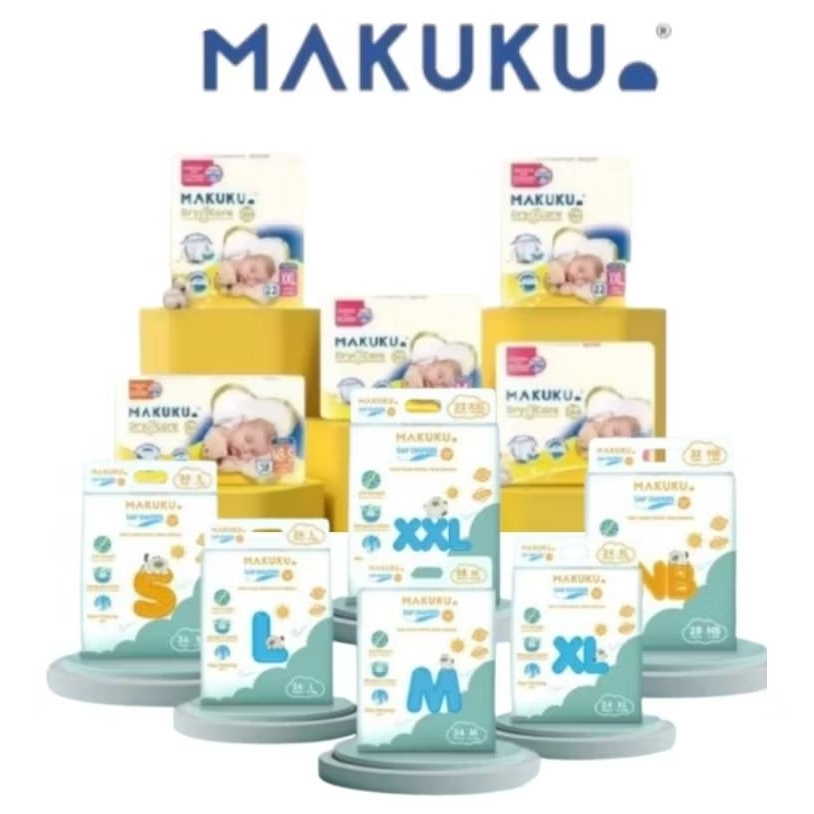 Paket Hemat 3 Ball Makuku Comfort FIT Popok Bayi Air Diapers Anti Gumpal SAP Diapers |Air Diapers Ma