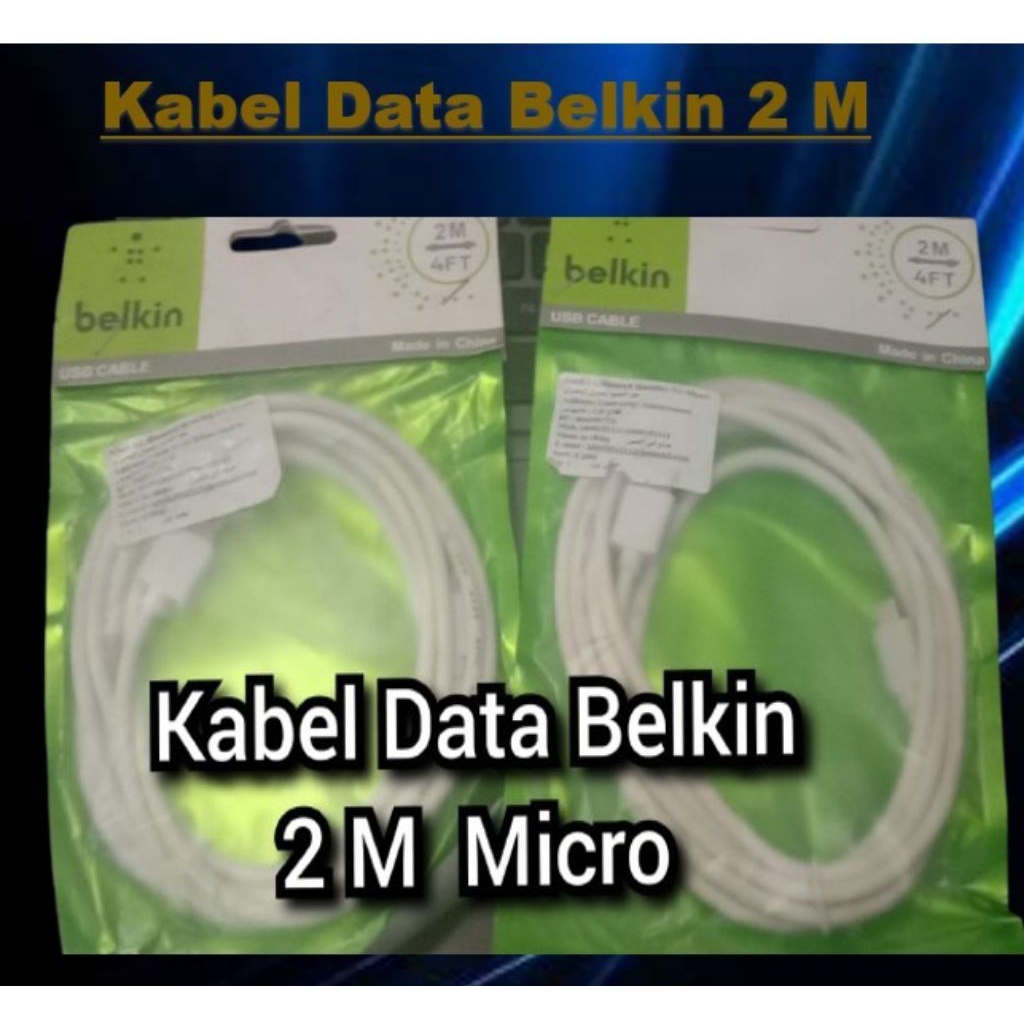 KABEL DATA BELKIN 2 METER KABEL CHARGER BELKIN MICRO MURAH