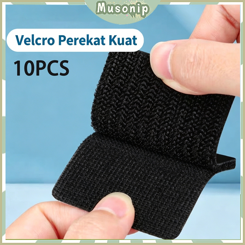 10PCS Velcro Mobil Kuat Anti Lepas Untuk Karpet Mobil Dashboard Pengikat Karpet Mobil Anti Geser Lem