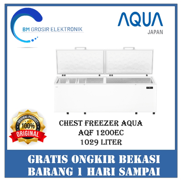 AQUA CHEST FREEZER AQF 1200EC CHEST FREEZER BOX1029 LITER ORIGINAL BRAND