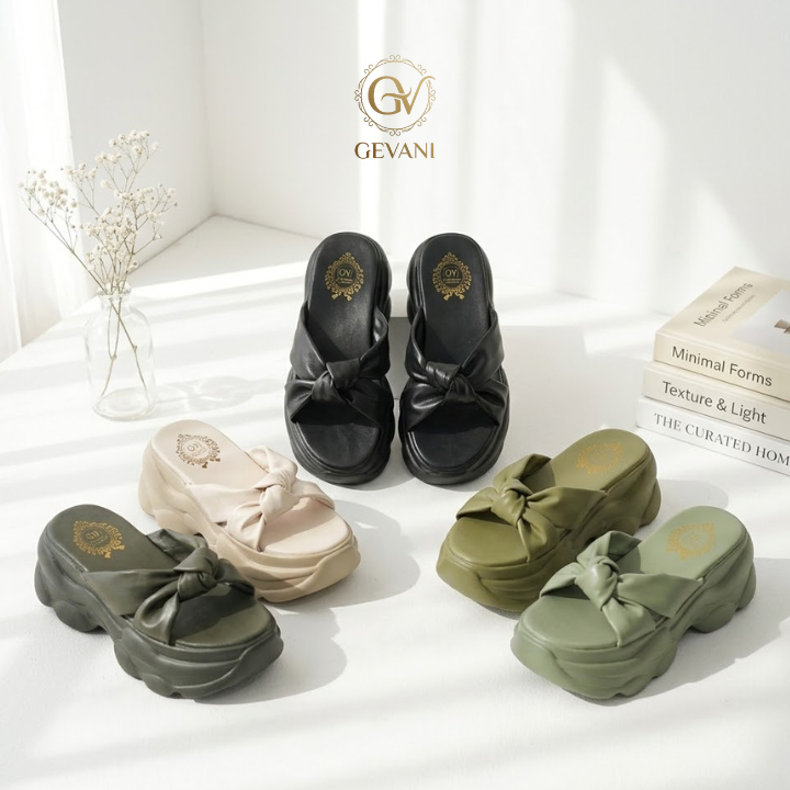Sandal Selop Wanita Platform Stylish Casual Korea Nyaman Dipakai DailyCK551