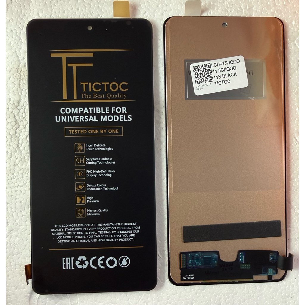 Lcd touchscreen iqoo 11 5G/IQOO 5G/iqoo 11S black
