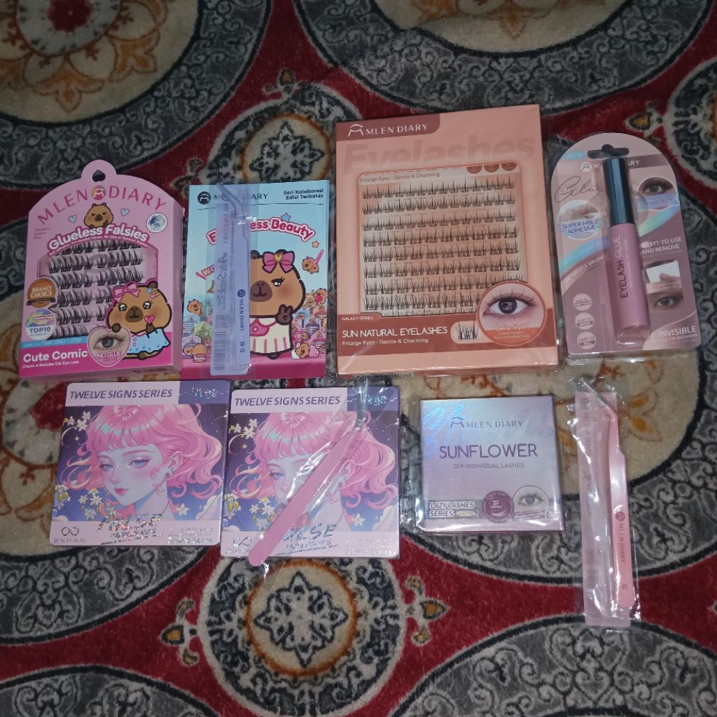 Mlen diary bulu mata FREE PINSET