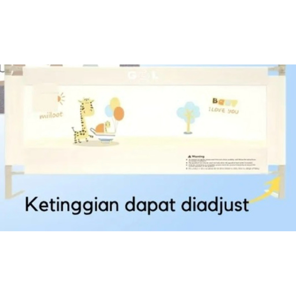 GOL Baby Bedrail 200x103 cm Pagar Pembatas Kasur Pengaman Bayi