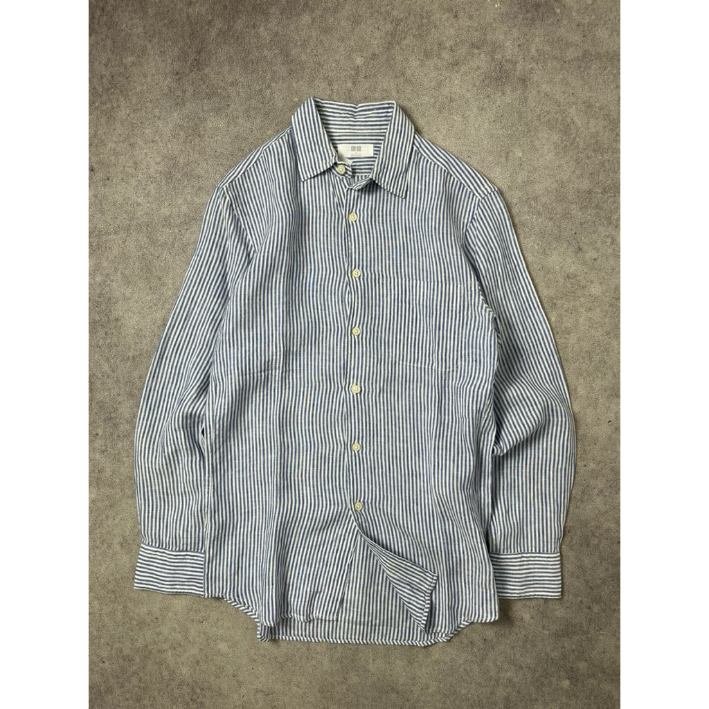 UNIQLO stripe linen shirt