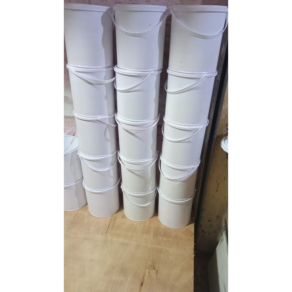 Ember plastik 5kg putih polos bersih