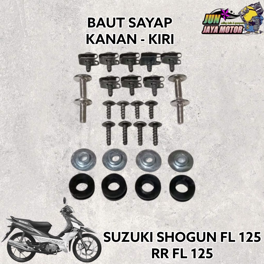 BAUT FULLSET BODY SAYAP KANAN KIRI SUZUKI SHOGUN FL 125 RR FL 125