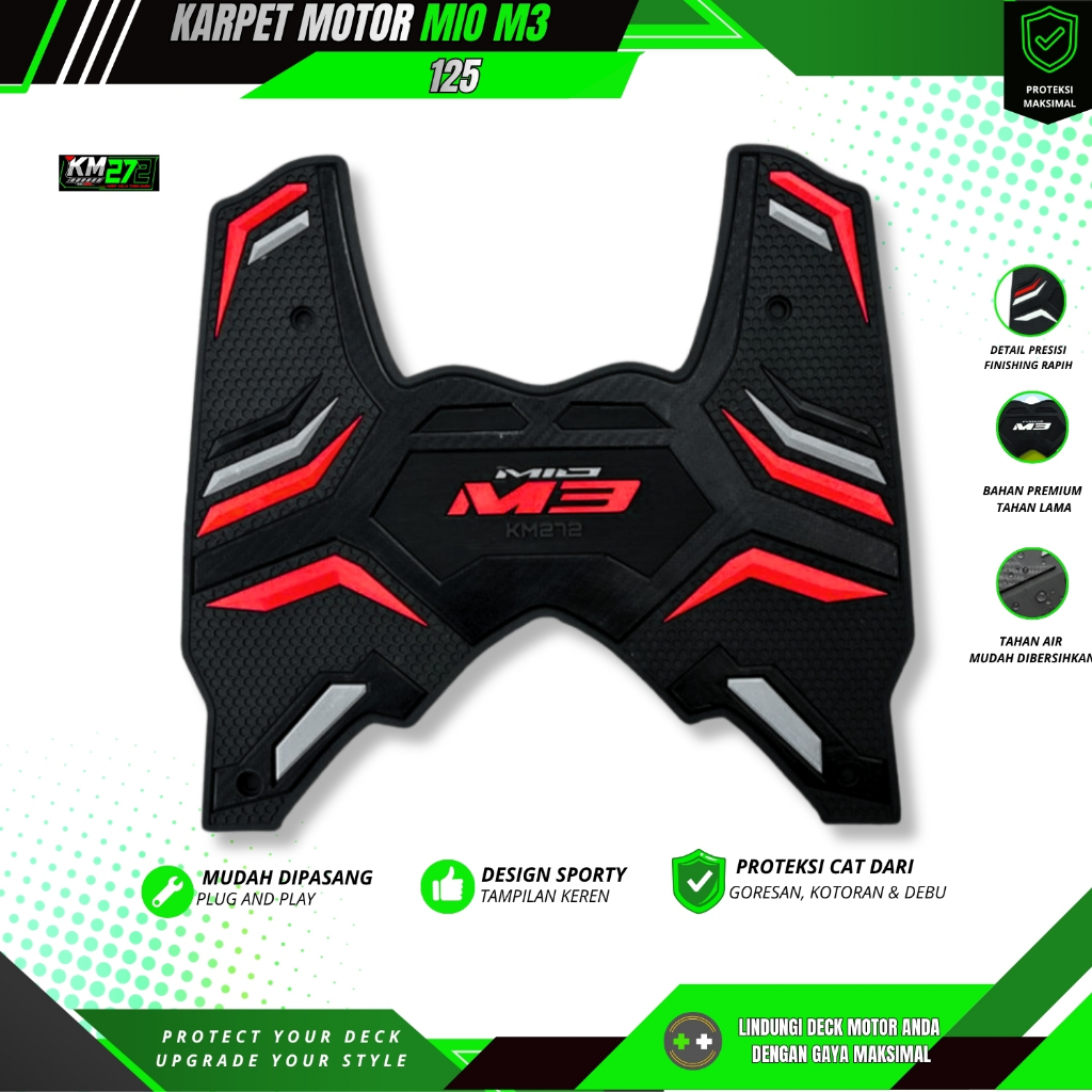 Karpet Motor Mio M3 125 / Karpet Mio Soul Gt 125 / Karpet Mio J / Aksesoris Motor Mio