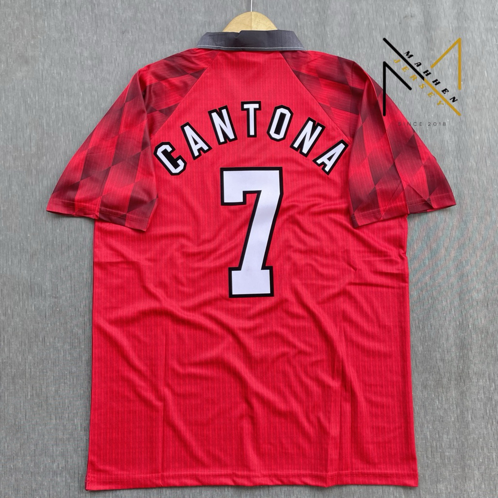RETRO || JERSEY BOLA MU COBRA 1995 NNS CANTONA VELVET HK