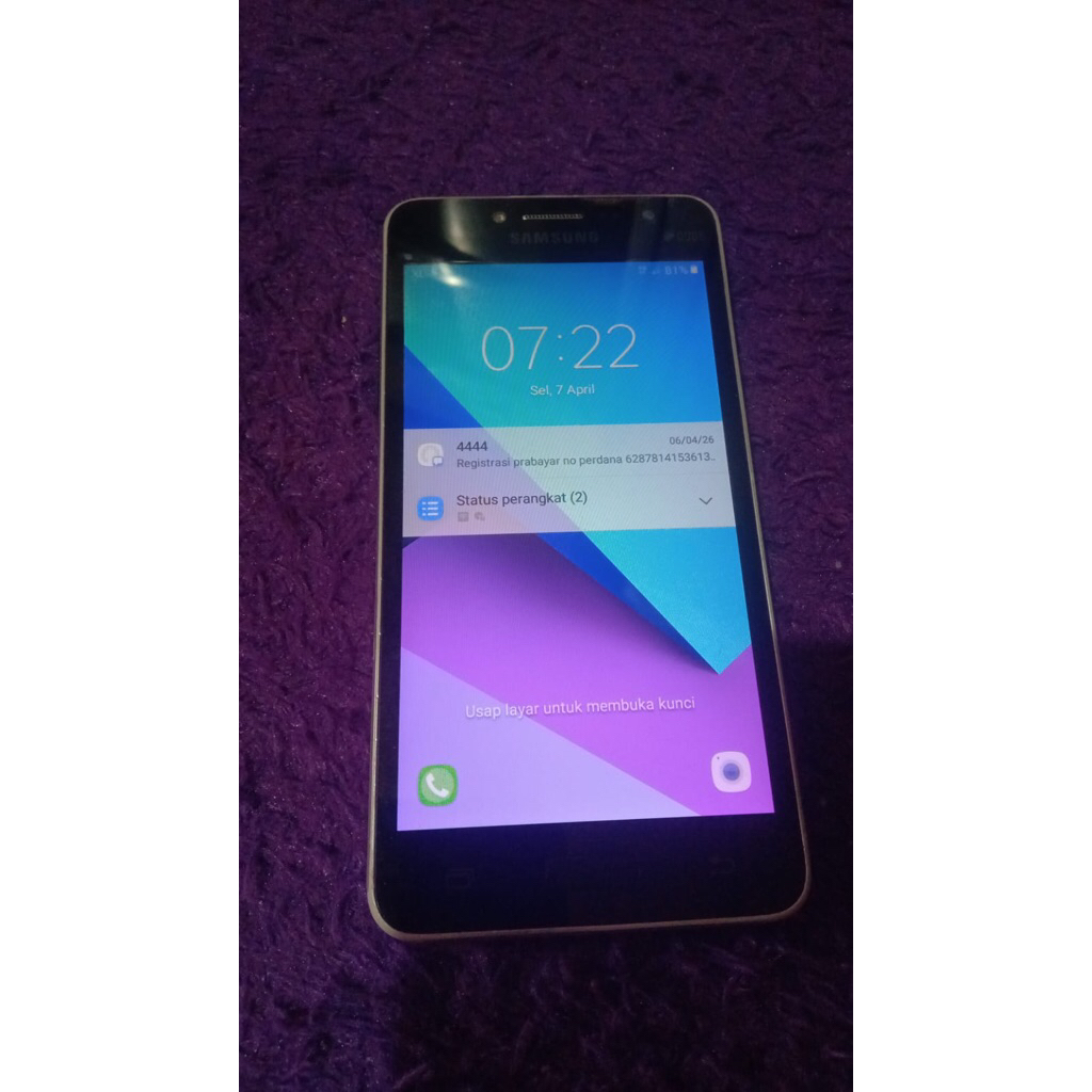 samsung J2prime no minus