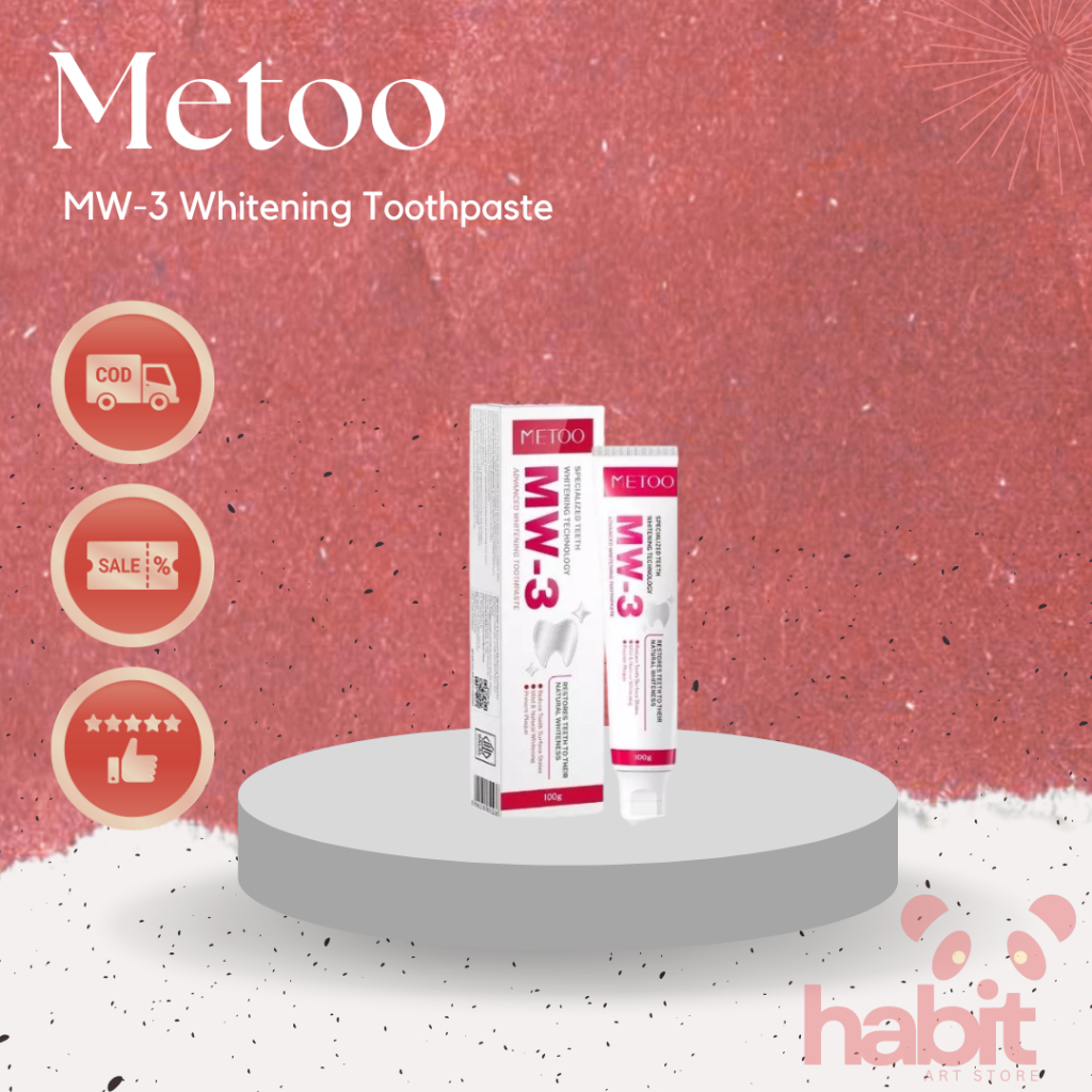 Metoo MW-3 Whitening Toothpaste Pasta Gigi Pemutih