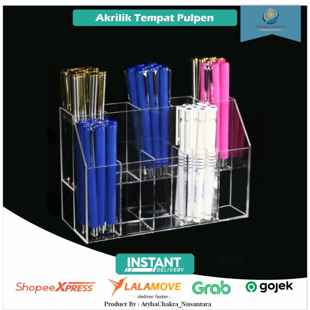 Tempat Pulpen Akrilik || Display Pulpen || Akrilik Serbaguna