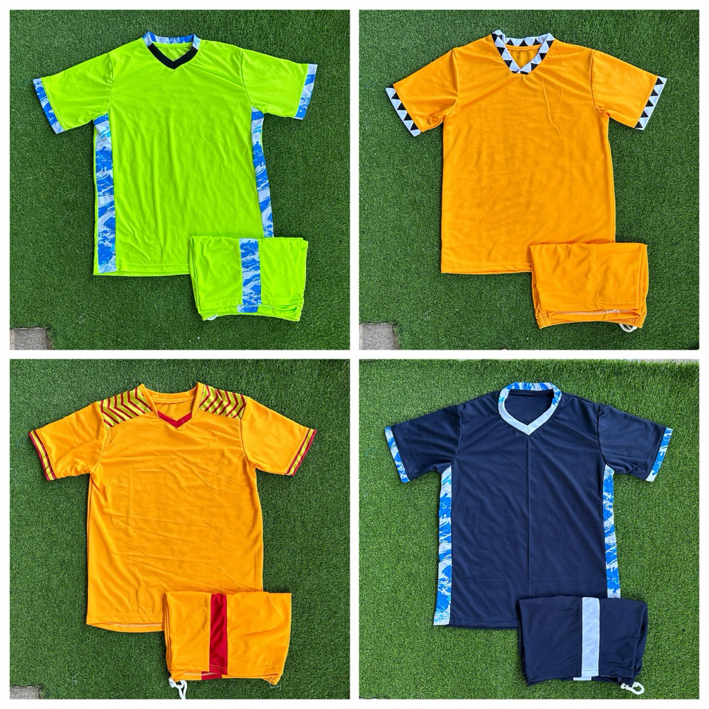 Setelan stelan olahraga kostum jersey kaos baju bola futsal