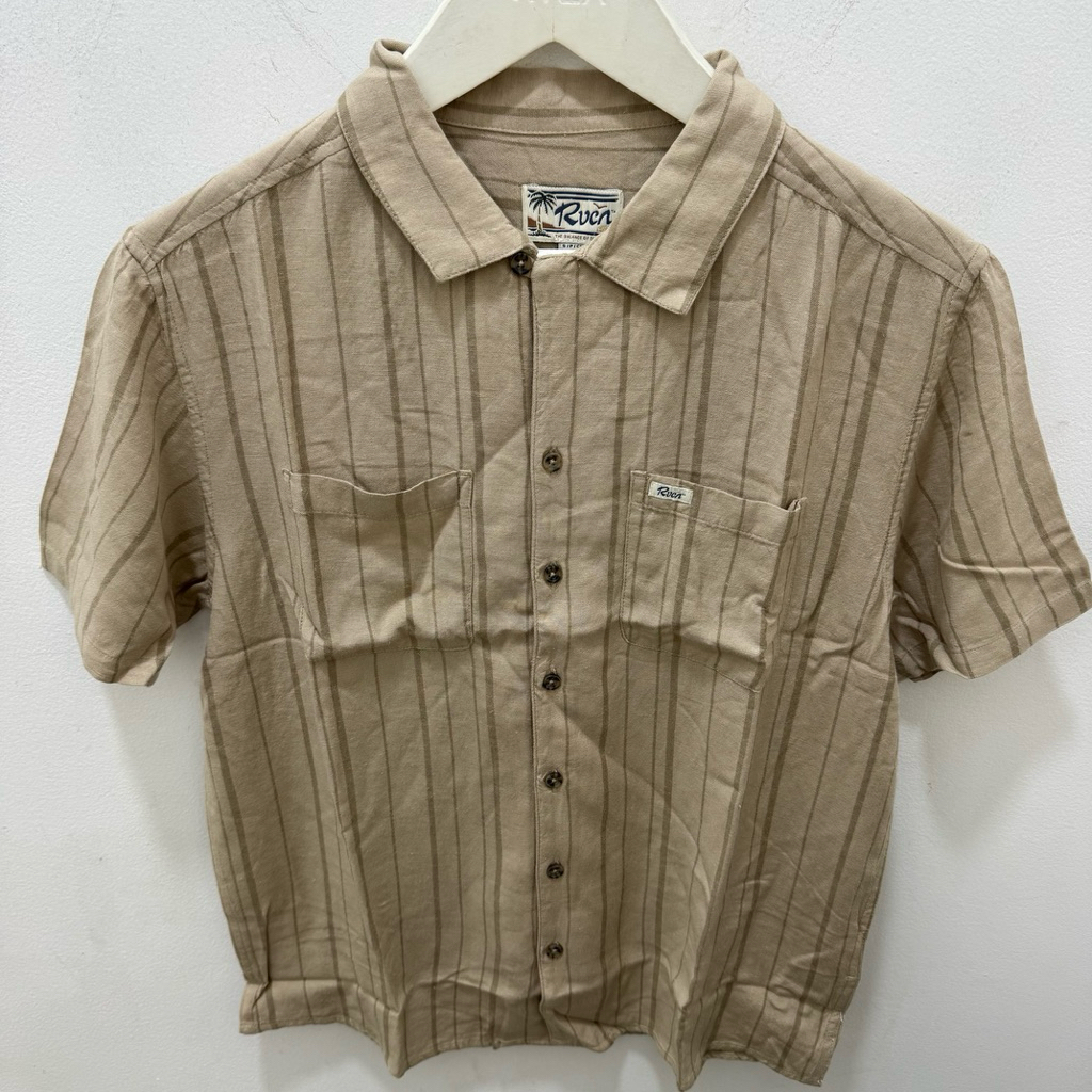 KEMEJA PRIA RVCA ORIGINAL EXOTICA STRIPE SS