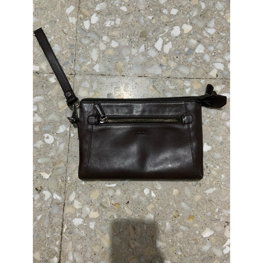 TUMI Leather Pouch