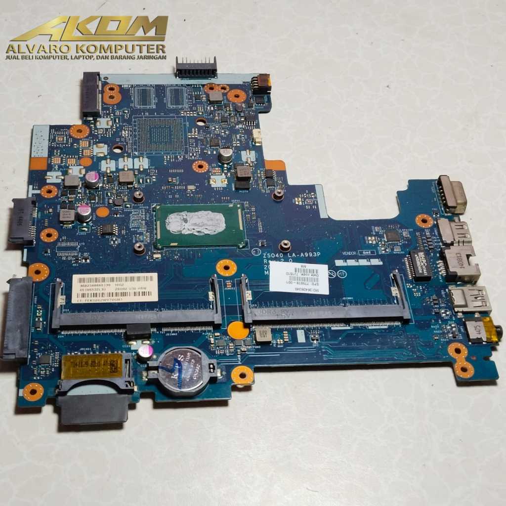 Mainboard Laptop HP 14 Notebook pc Motherboard Laptop HP 14-R109TU Intel Core I3-4030U