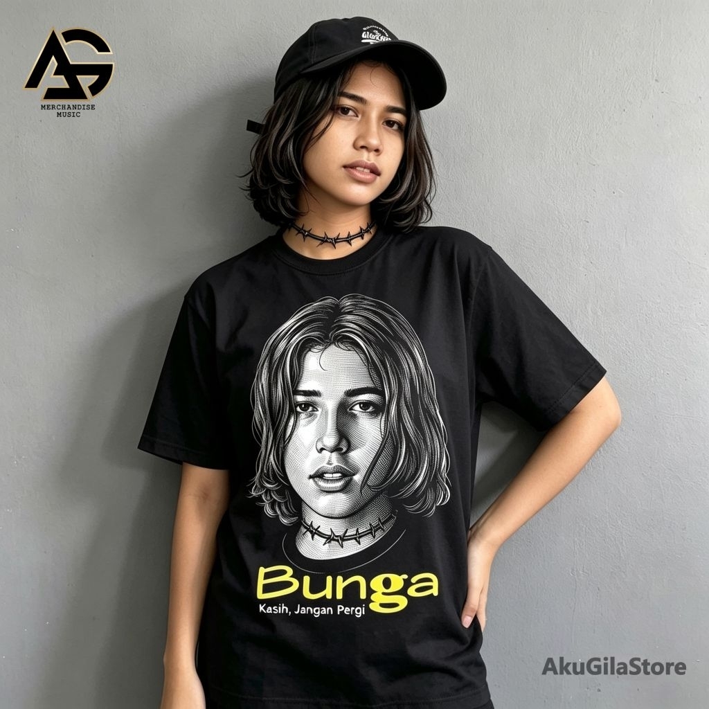 Kaos iwan fals - Bunga - Galang Rambu Anarki - Distro Fals - akugilastore