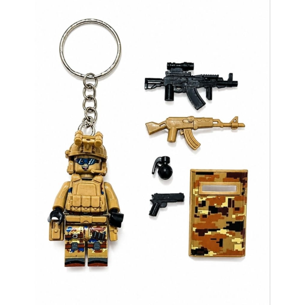 Keychain (Gantungan Kunci) Minifigure lego militer TACTICAL SERIES