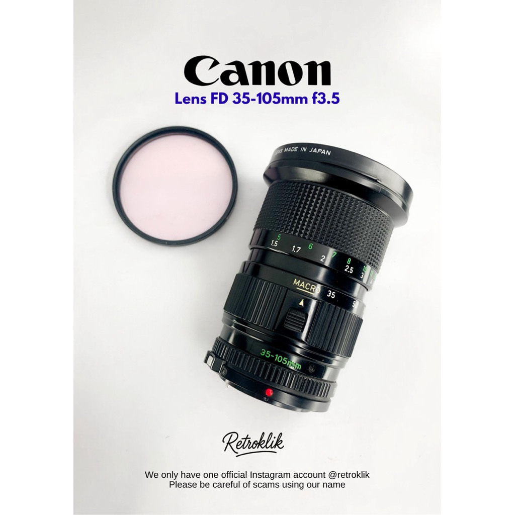 Lensa Zoom Canon FD 35-105mm f3.5