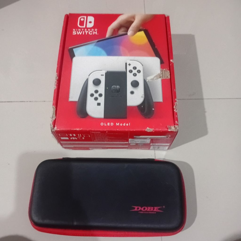 (5) Nintendo Switch Oled White Fullset