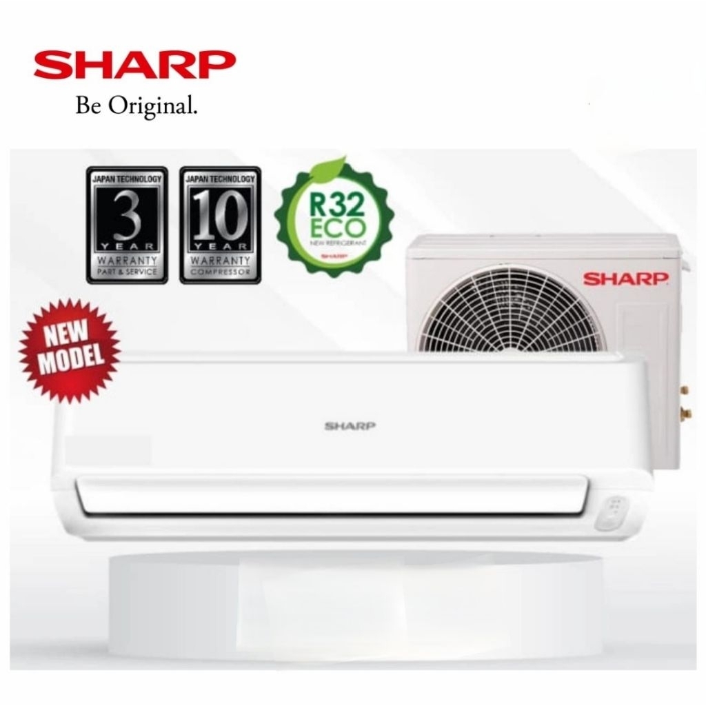 AC SHARP 1/2 PK INVERTER 6BEY + PASANG+VAKUM