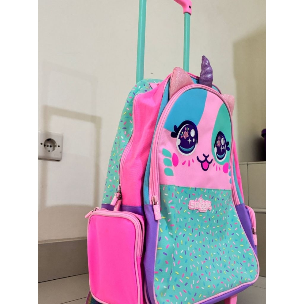 SMIGGLE Trolley Backpack Unicorn Pink ORIGINAL