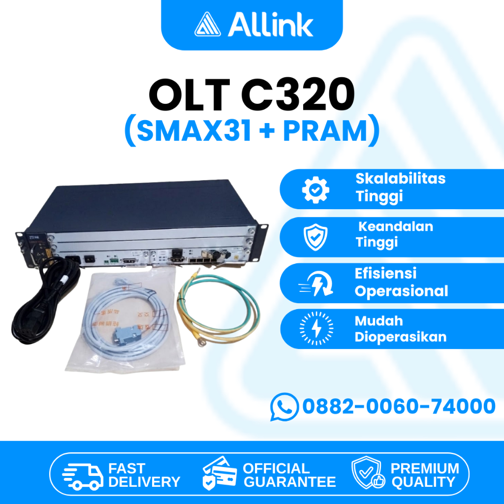 OLT ZTE C320 SMAX31+PRAM