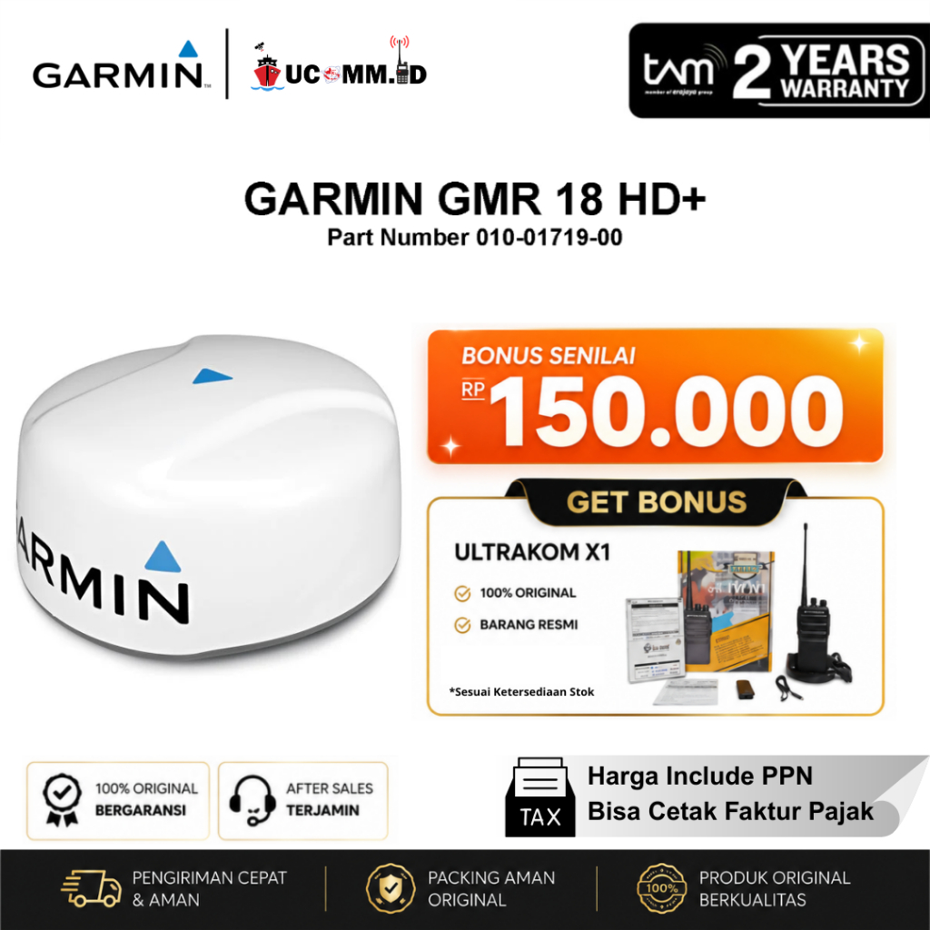 Garmin GMR 18 HD+ GMR18HDPlus Radar Dome 36NM 2108Plus 1052xs