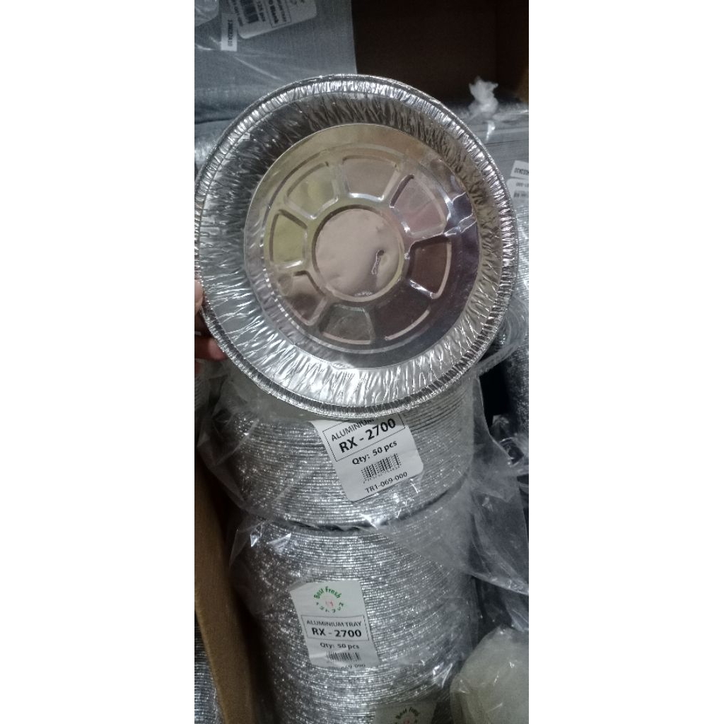 aluminum tray rx-2700/min.10pc/wadah/tray