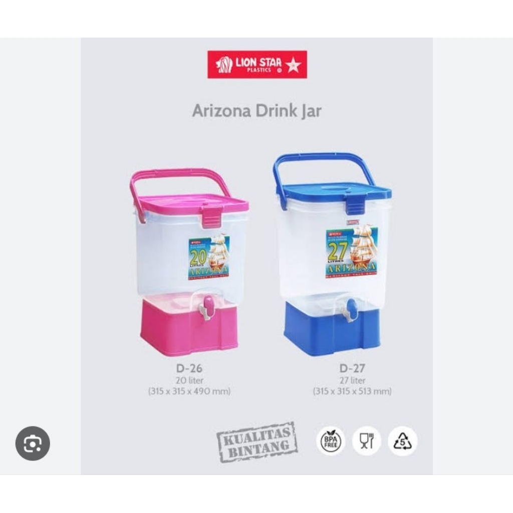 LION STAR ARIZONA DRINK JAR