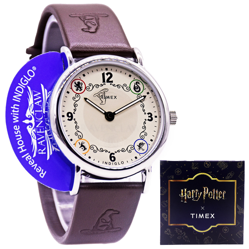 Timex x Harry Potter Weekender Ravenclaw TW2Y76500 Jam Tangan Unisex Leather Strap Original